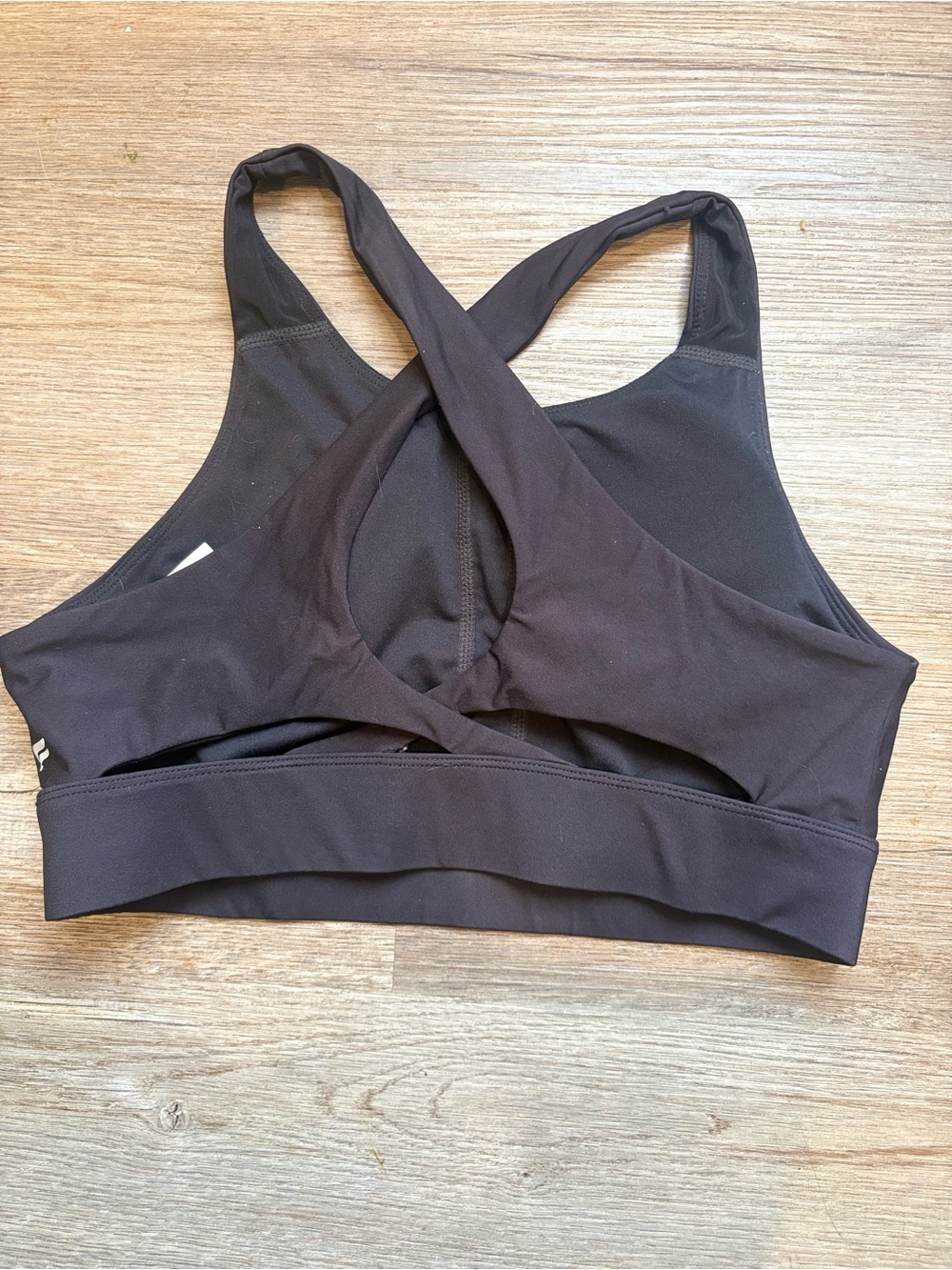 Fabletics Black Crossback Sports Bra Size M - Picture 2 of 4